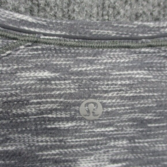 Lululemon Shirt Womens 4 Gray Another Mile Training Run Athletic Tiger Space Dye - Picture 4 of 9